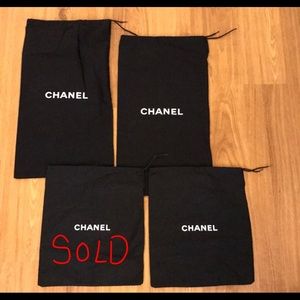 3 chanel dustbags ( black )